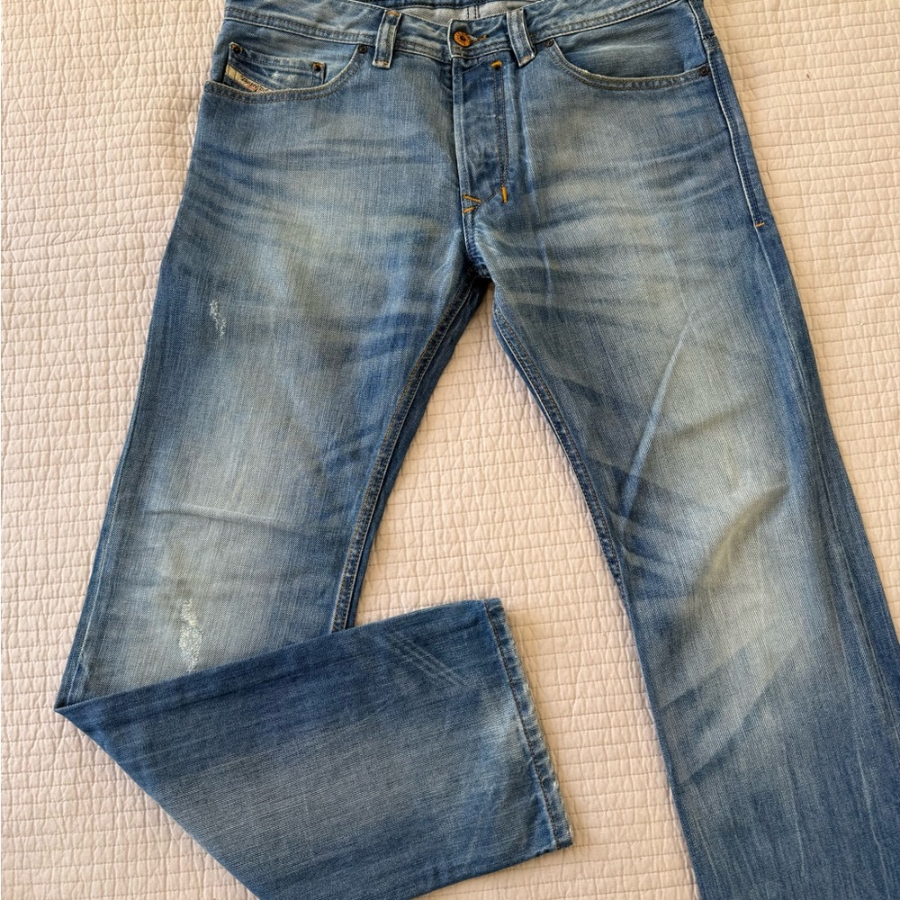 Diesel Men's Blue Denim Jeans